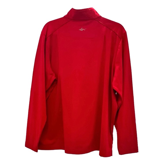 GREG NORMAN RED PLAY DRY PERFORMANCE QUARTER ZIP PULLOVER - Picture 5 of 12